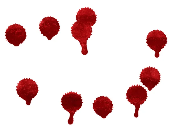 Splashes de sangue vermelho — Fotografia de Stock