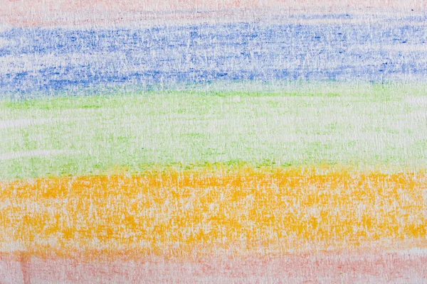 白い紙に彩色した鉛筆画 — ストック写真