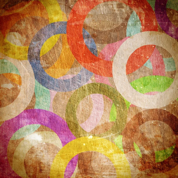 Grunge círculos na parede — Fotografia de Stock