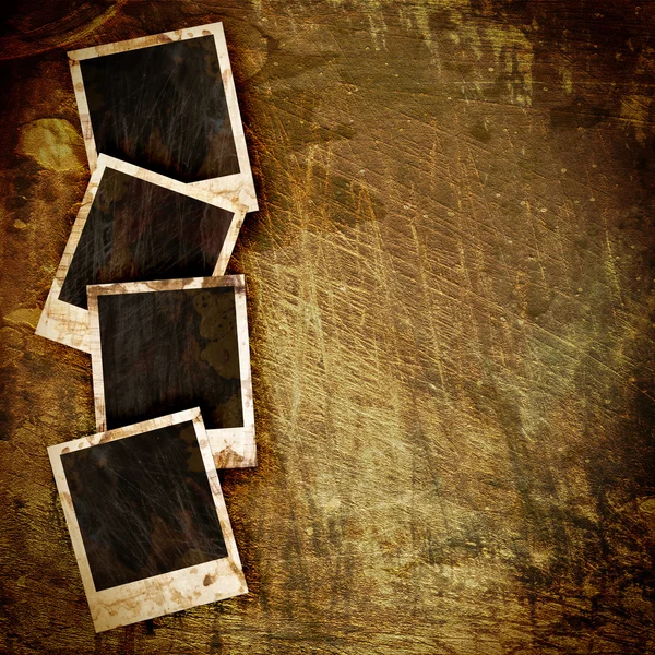 Кадр Polaroid на гранж — стокове фото