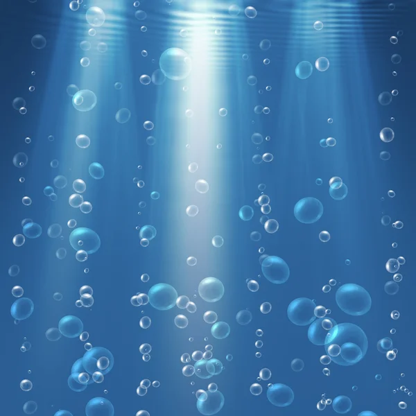 Pęcherzyki pod wodą — Zdjęcie stockowe