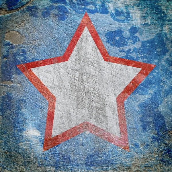 Star on dark grunge background — Stock Photo, Image