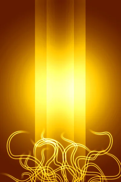 Línea de bobinado en un dorado — Foto de Stock
