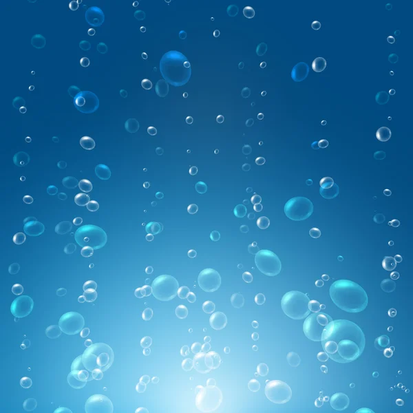 Bubbels onder water — Stockfoto