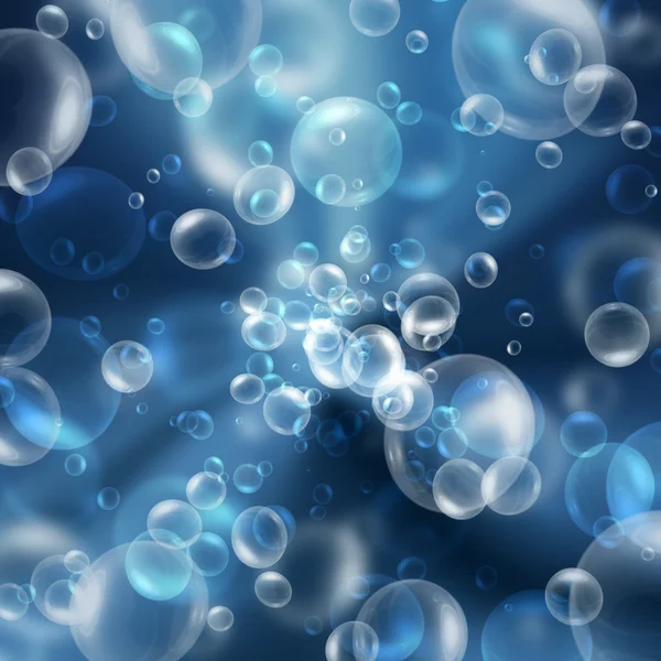 Bolhas sob a água — Fotografia de Stock