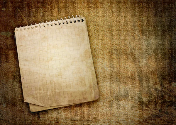 Cuaderno antiguo usado — Foto de Stock