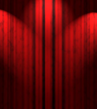 Kırmızı tiyatro perdesi