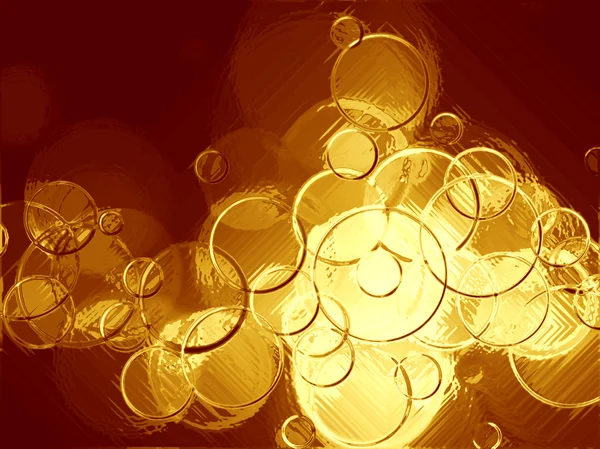 Gouden cirkels. — Stockfoto