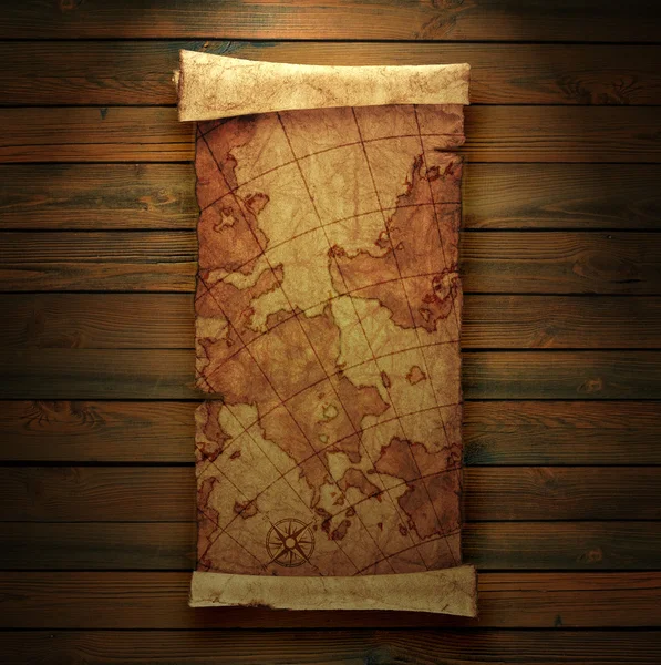 Starověké navigační mapa — Stock fotografie