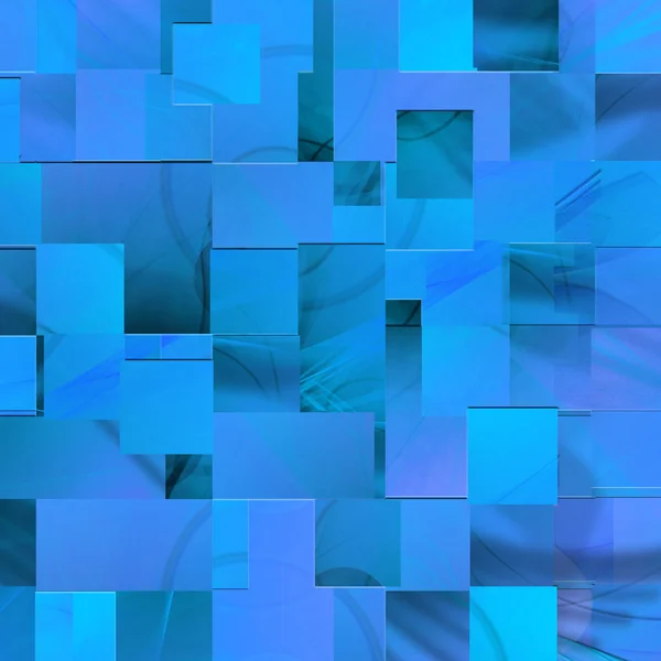Niebieskim tle prostokątów — Zdjęcie stockowe