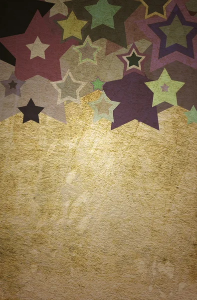 Kağıt üzerinde yıldız grunge — Stok fotoğraf