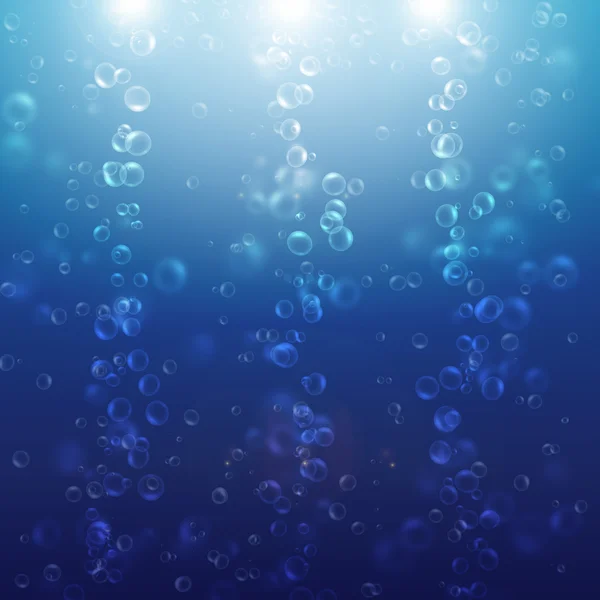 Légbuborékok a víz — Stock Fotó