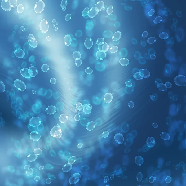 Luchtbellen van water — Stockfoto