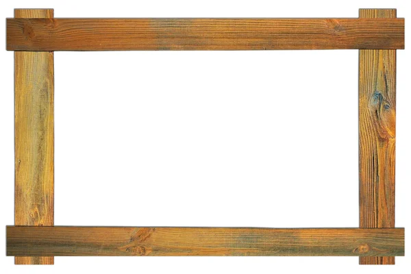 De bruine houten frame — Stockfoto