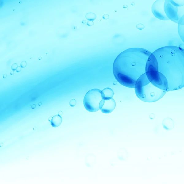 Bubbels onder water — Stockfoto
