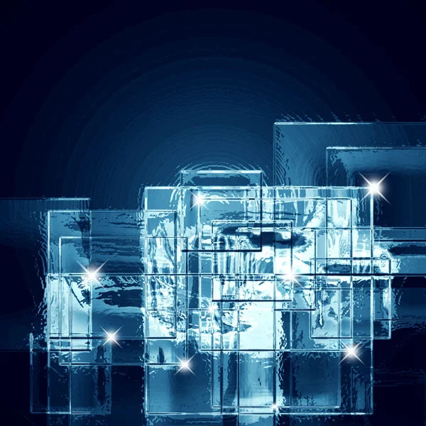 Sfondo di quadrati di ghiaccio — Foto Stock
