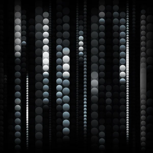 光沢のある黒と白の円のストリップ — ストック写真