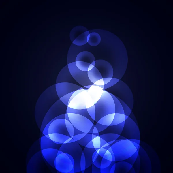 Blauwe cirkels op een donkere achtergrond — Stockfoto