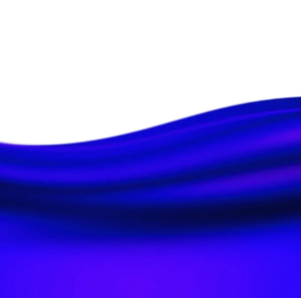 Tissu plié courbe bleue — Photo