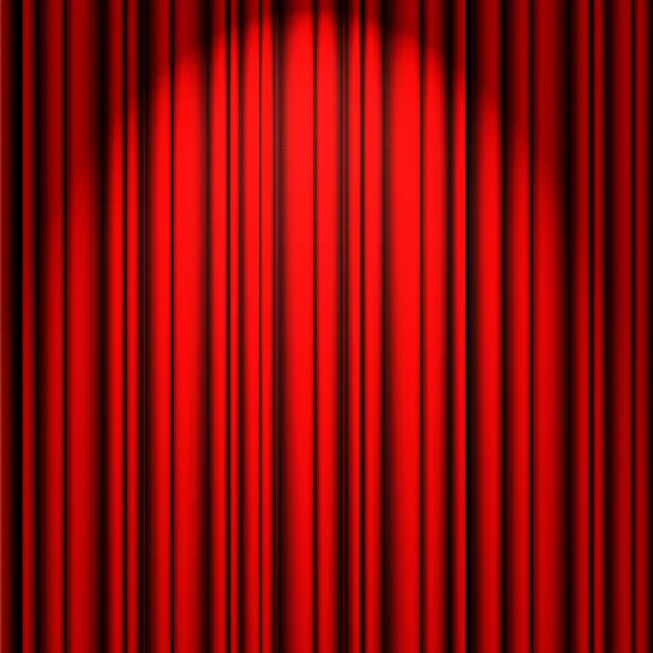 Червоний театру завіса — стокове фото