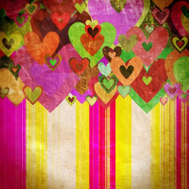 Grunge love pattern background clipart