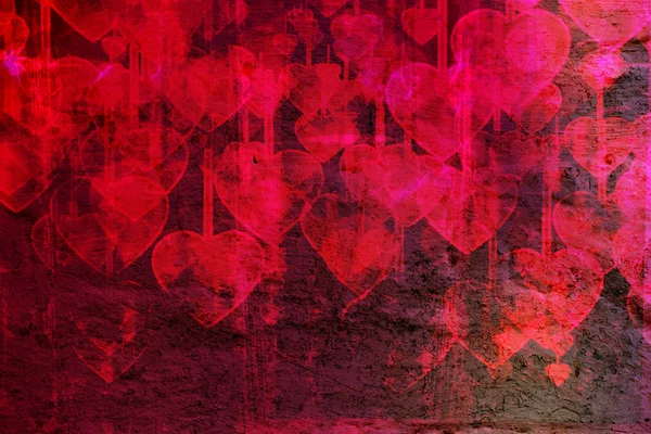 Heart on Grange background — Stock Photo, Image