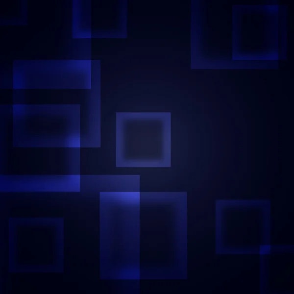 Blauwe vierkantjes op een donkere achtergrond — Stockfoto