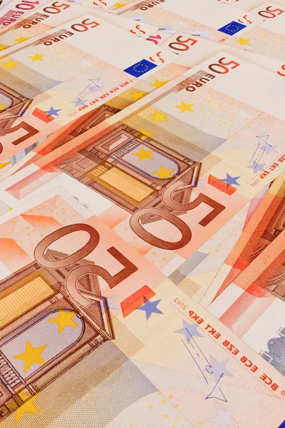 5, 10, 20, 50 notas de euro — Fotografia de Stock