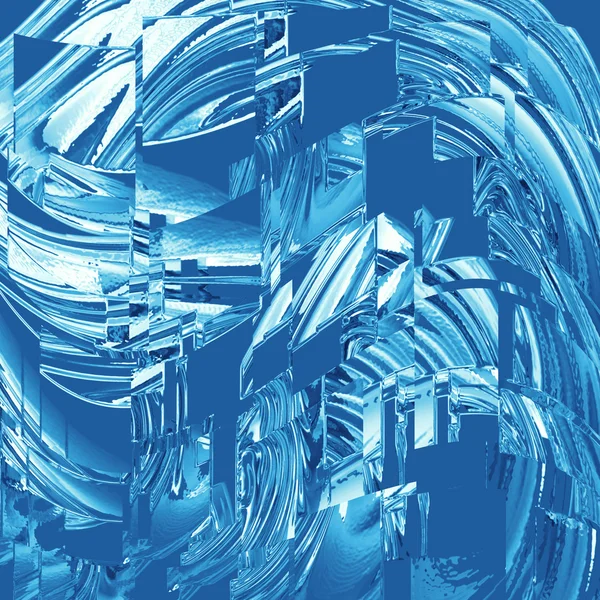 Blue glass squares — Stock Photo, Image