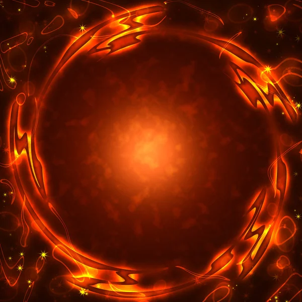 Frame of the burning elements — Stock Photo, Image