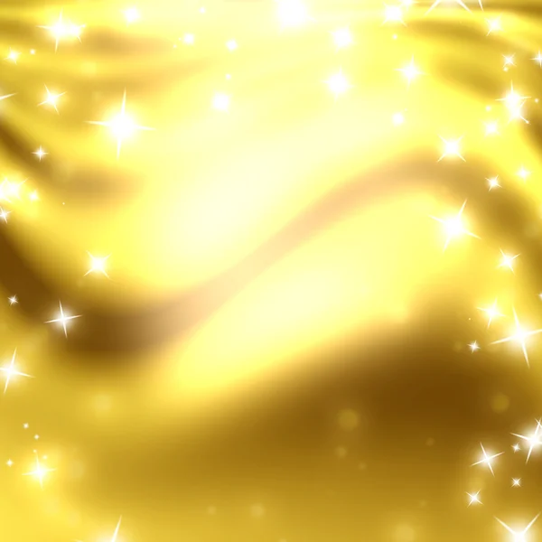 Stars on a background of gold — Stock Photo, Image