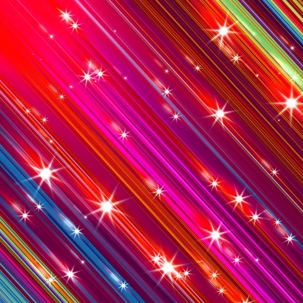 Glittering stars blurred colorful background — Stock Photo, Image