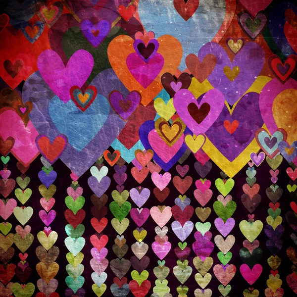 stock image Grunge love pattern background