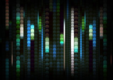 Strips of shiny colored circles clipart