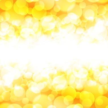 Golden background of the bright lights clipart