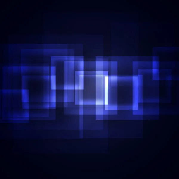 Blauwe vierkantjes op een donkere achtergrond — Stockfoto
