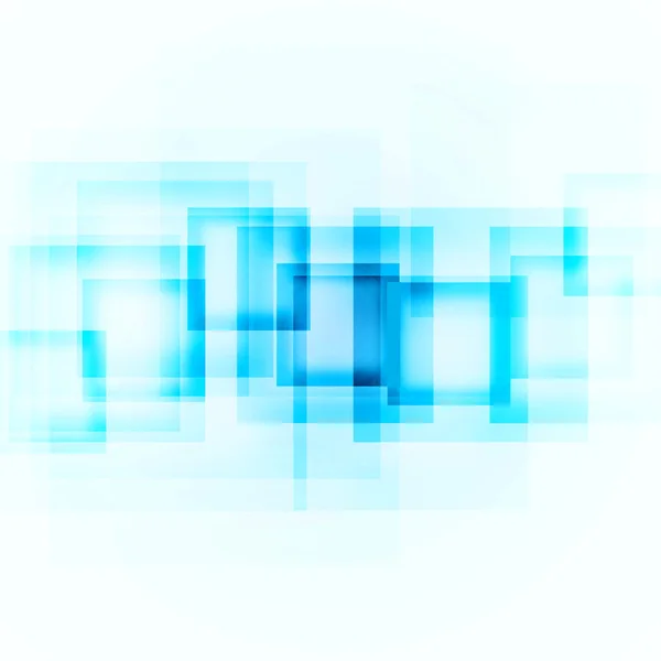 青い正方形の白い背景 — ストック写真