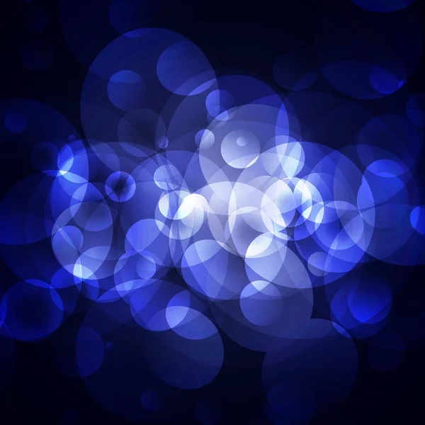 Círculos azules sobre un fondo oscuro — Foto de Stock