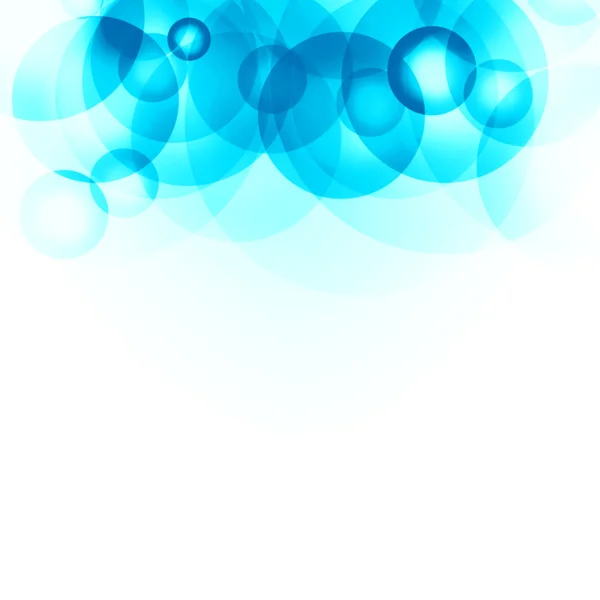 Círculos azuis em um fundo branco — Fotografia de Stock