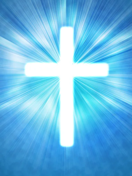 Glowing cross — Stock Photo, Image