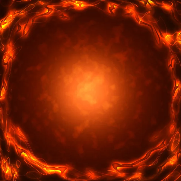 Frame of the burning elements — Stock Photo, Image