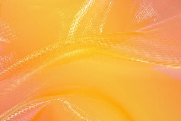 Waves of pink and golden silk — Stock Photo, Image