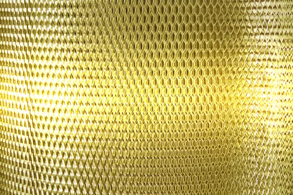 Grille métallique dorée — Photo
