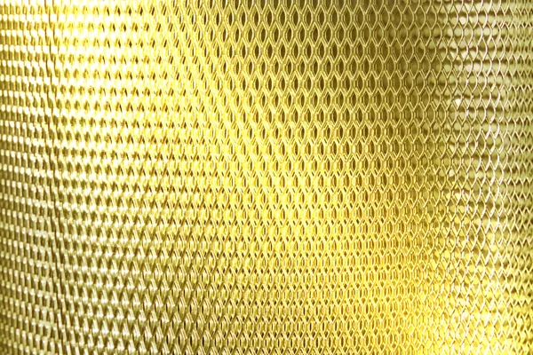 Metal mesh grate gold — Stock Photo, Image