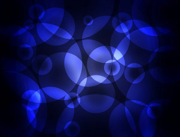 stock image Blue circles on a dark background