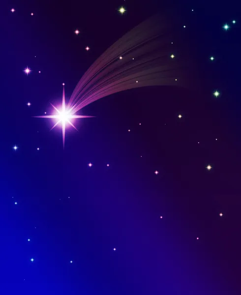 Estrela cadente — Fotografia de Stock