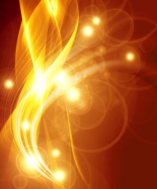 Gold abstract composition clipart