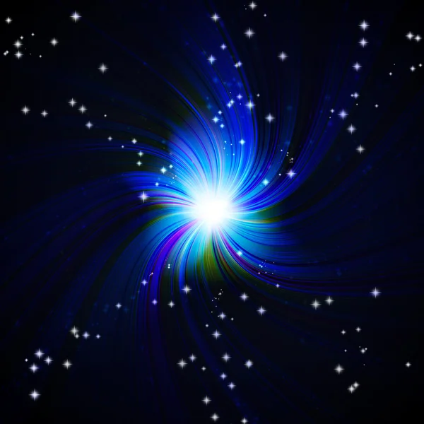 Bright blue flash — Stock Photo, Image