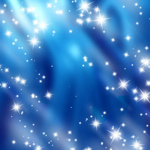 Bright glitters on a soft blue — Stock Photo, Image