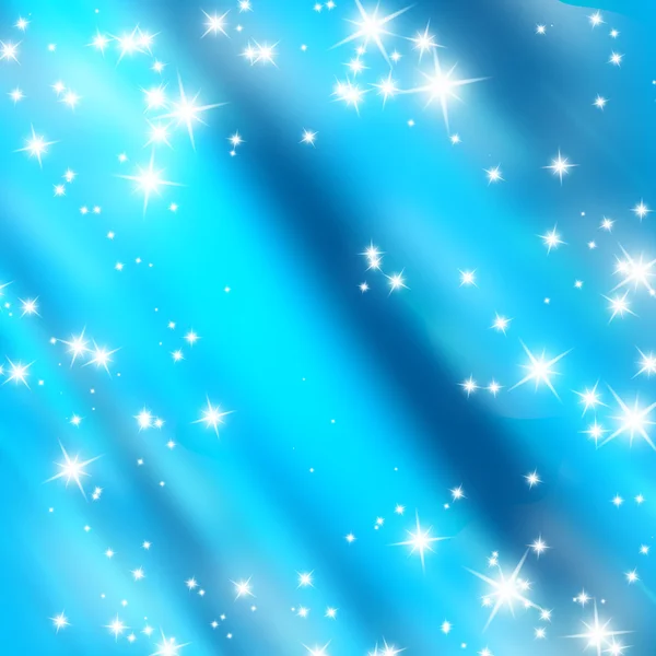 Ljus glitter på en mjuk blå — Stockfoto